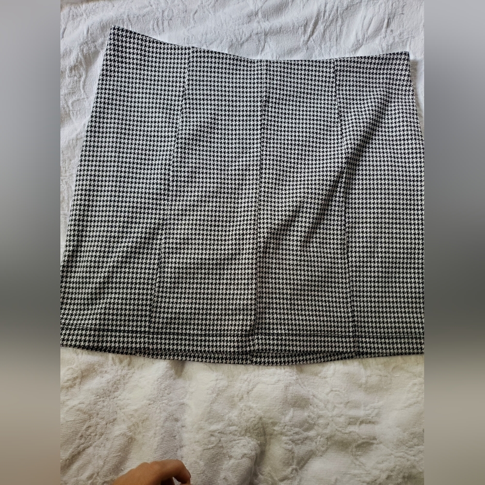 Jolt houndstooth mini skirt